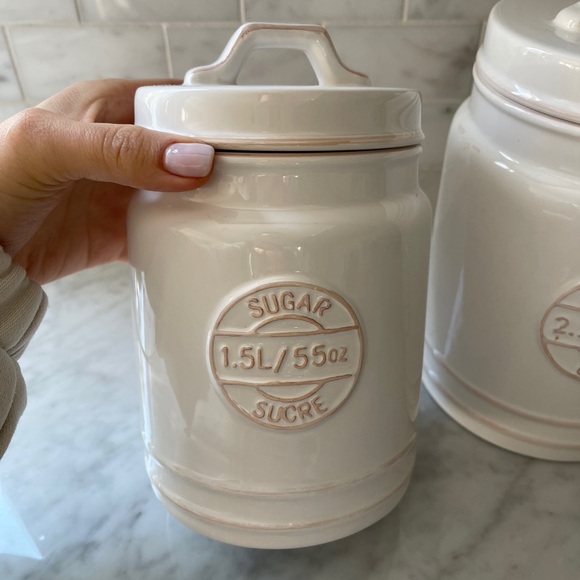 🐟🐟Blue Harbor | Ceramic Sugar + Coffee Canisters🐟🐟🐟🐟🐟🐟🐟🐟🐟🐟🐟🐟 - Picture 2 of 11